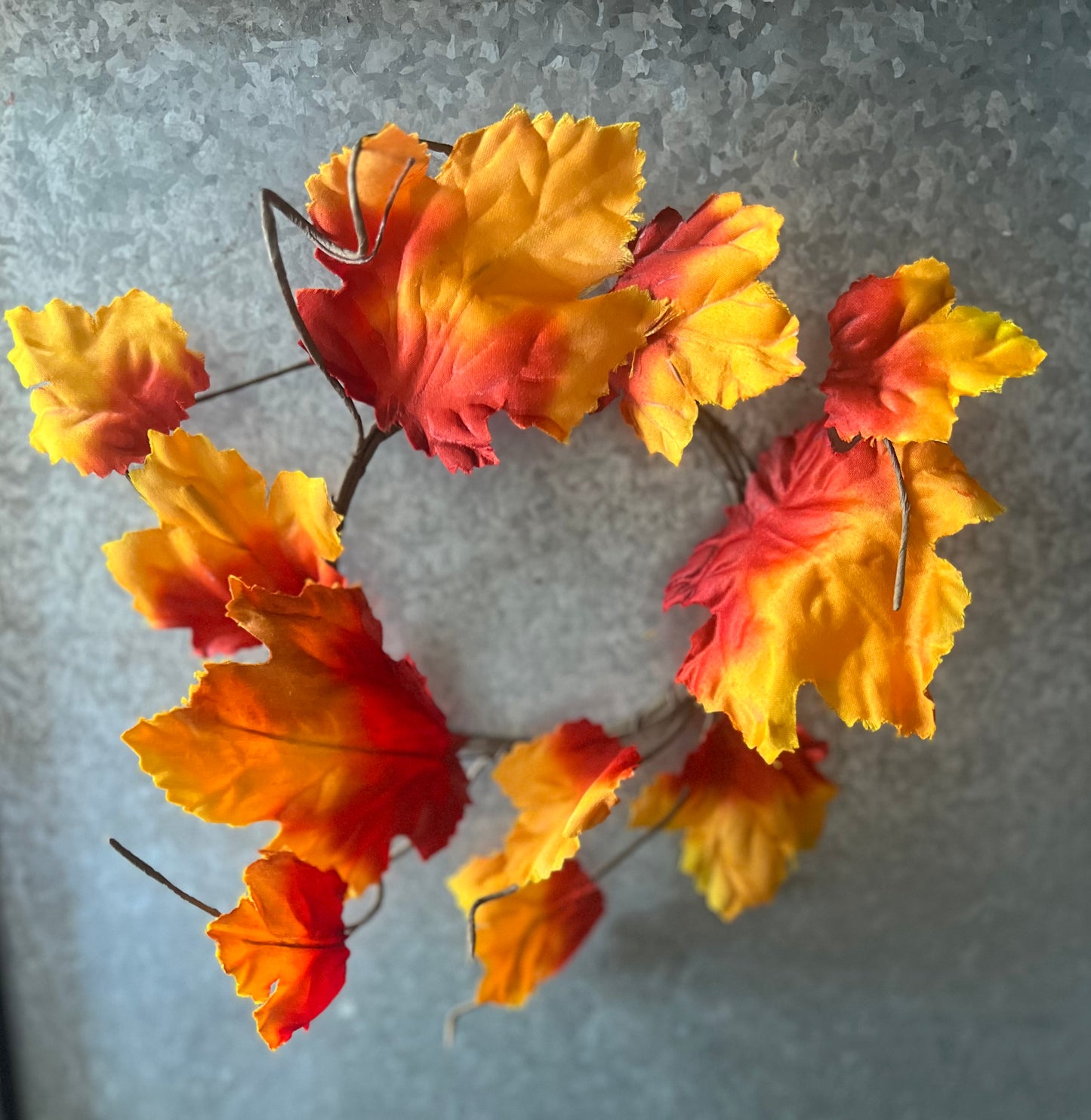 Maple Leaf Candle Ring