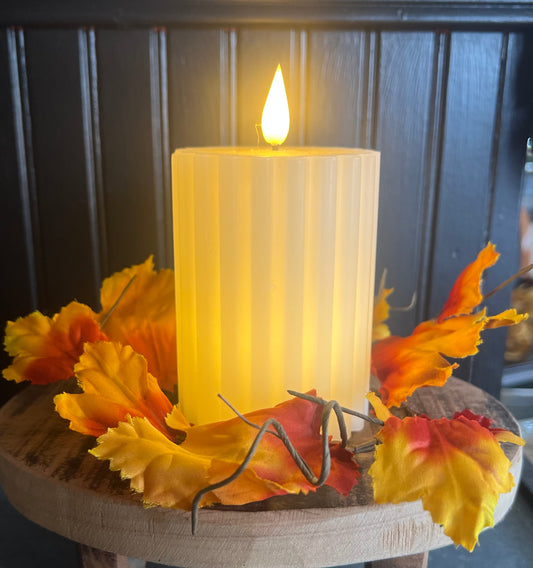 Maple Leaf Candle Ring
